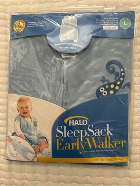 HALO SleepSack Early Walker Lightweight Knit Large (12-18 months)- Blue NWT